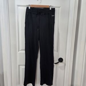 Roots Black Drawstring Track Pants with Side Pockets